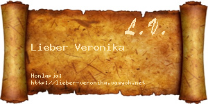 Lieber Veronika névjegykártya